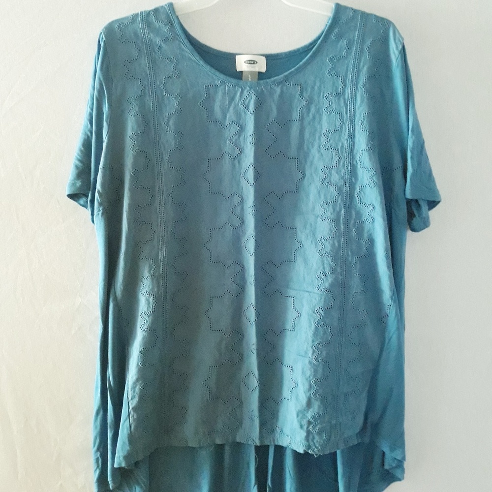Old Navy Blue Loose Fit Blouse